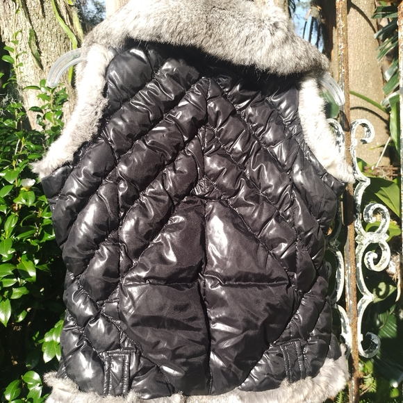 Parasuco Sexy quilted belted vest with fur XS - Picture 9 of 9